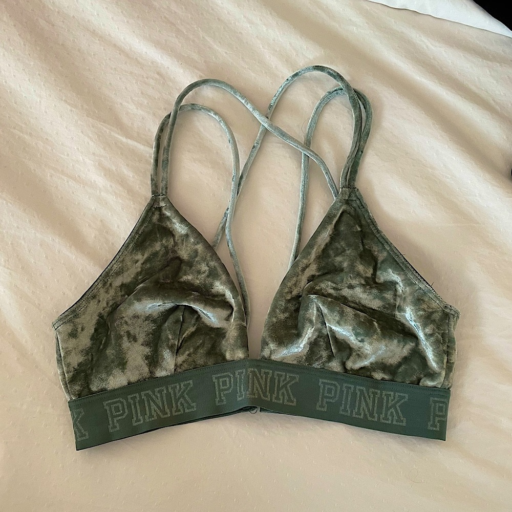 PINK Victoria's Secret Velvet Bralette